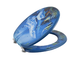 MDF海豚印花马桶座圈