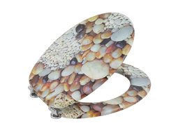 MDF鹅卵石印刷设计马桶座圈